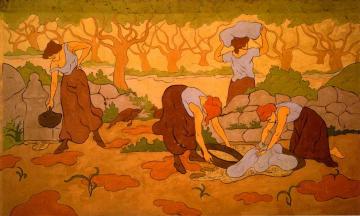 Four Woman at a Fountain Artwork by Paul Ranson