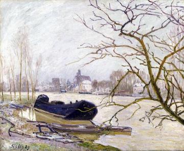 The Loing at High Water Artwork by Alfred Sisley