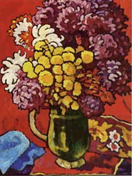 Vase Of Flowers Artwork by Louis Valtat