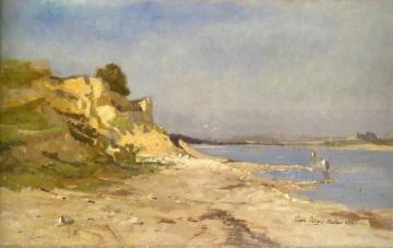 On the Danube near Haslau Artwork by Tina Blau