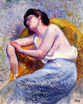 Sleeping Woman Artwork by Maximilien Luce