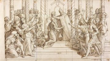 The Coronation Of Charlemagne Artwork by Julius Schnorr von Carolsfeld