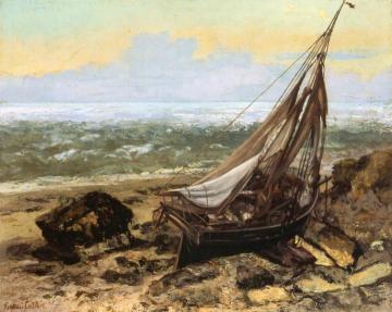 The Fishing Boat Artwork by Gustave Courbet
