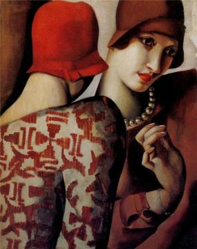 Two Friends Artwork by Tamara De Lempicka