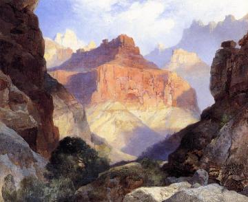 Under the Red Wall, Grand Canyon of Arizona Artwork by Thomas Moran