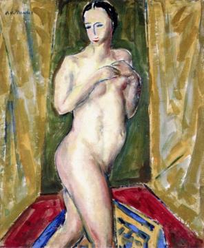 Standing Nude Artwork by Alfred Henry Maurer