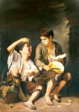 Boys Eating Grapes and Melon Artwork by Bartolomé Esteban Murillo