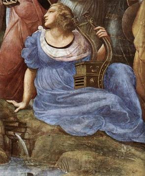 The Parnassus (detail 4) (Stanza della Segnatura) Artwork by Raphael