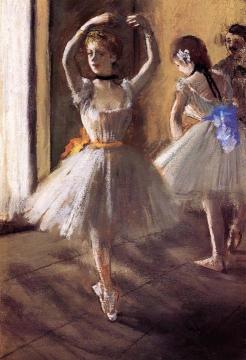 Two Dancers in the Studio Artwork by Edgar Degas