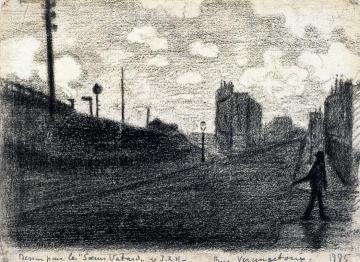 Rue Vercingetorix Artwork by Paul Signac