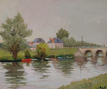 Bank Of The River Near Nantes Artwork by Marcel Dyf