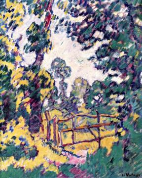 The Meadow Fence In Normandy Artwork by Louis Valtat