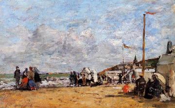 Trouville, Beach Scene Artwork by Eugène-Louis Boudin