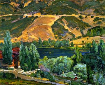 A Lake Artwork by William Wendt