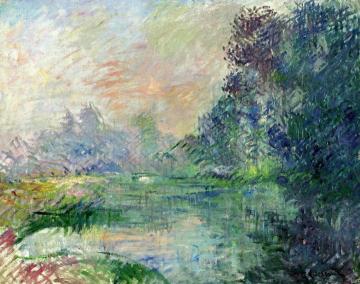 Bord De L'eure,effet Du Matin Artwork by Gustave Loiseau