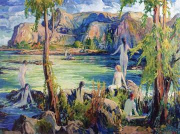 Nymphs of the Sea Artwork by Charles Reiffel