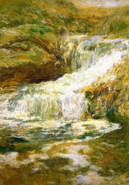 The Waterfall Artwork by John Twachtman