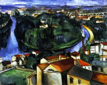 L'ile Saint-germain At Boulogne-billancourt Artwork by Maurice De Vlaminck