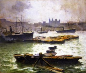 The Thames, London Artwork by Frank Myers Boggs