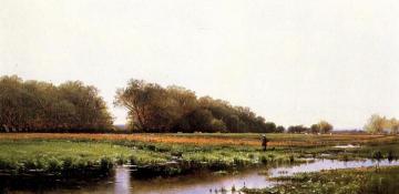 Hunter in the Meadows of Old Newburyport, Massachusetts Artwork by Alfred Thompson Bricher