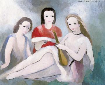 Three Girls Artwork by Marie Laurencin