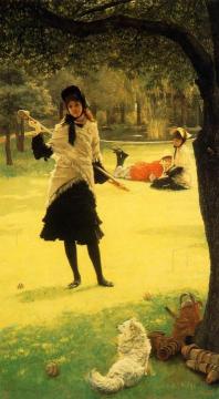Croquet Artwork by James Tissot