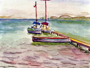 Port Scene Artwork by Albert Marquet