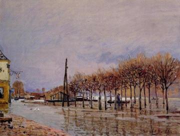 Flood at Port-Marly Artwork by Alfred Sisley