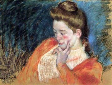 Portrait of a Young Woman Artwork by Mary Cassatt