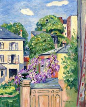 La Glycine at Neuilly Artwork by Henri Manguin