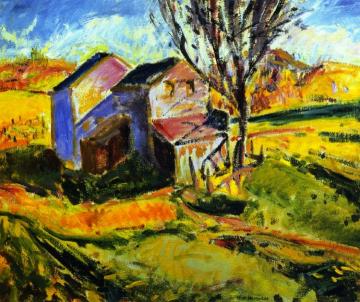 House in a Landscape Artwork by Alfred Henry Maurer
