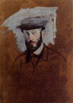 Portrait of Eugene Manet (study) Artwork by Edgar Degas