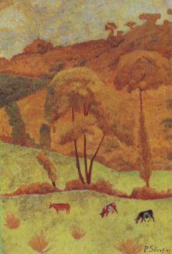 Harmony in Yellow Artwork by Paul Serusier