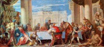 St Magdalen Anointing Feet of Christ Artwork by Sebastiano Ricci