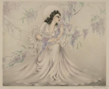 Wisteria Artwork by Louis Icart