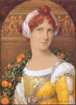 Portrait Of A Lady Artwork by Elisabeth Sonrel