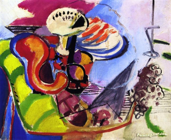 Still Life with Orange Gourd Artwork by Arthur B. Carles