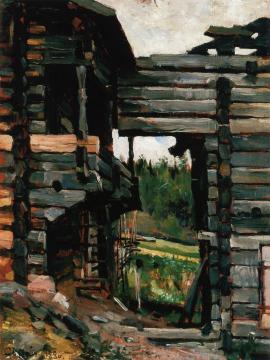 Loft-Barns at Korpilahti Artwork by Akseli Gallen-Kallela