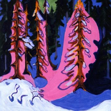 At the Edge of the Forest Artwork by Ernst Ludwig Kirchner