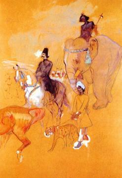 The Procession Of The Raja Artwork by Henri de Toulouse-Lautrec