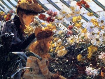 Chrysanthemums Artwork by Charles Courtney Curran