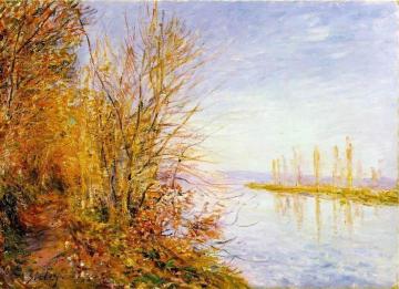 The Chemin de By through Woods at Rouches-Courtaut, St. Martin's, Summer Artwork by Alfred Sisley