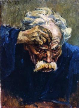 Head Of An Old Soldier Artwork by Vasili Ivanovich Surikov