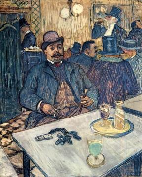 Monsieur Boleau In A Cafe Artwork by Henri de Toulouse-Lautrec