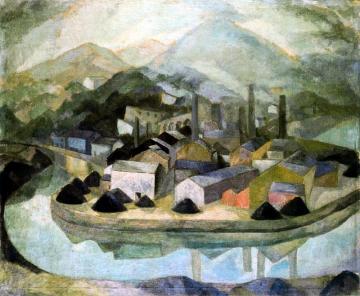 The Factory In The Fog Artwork by Daniel Vazquez Diaz