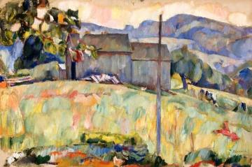 Summer Landscape Artwork by Abraham A. Manievich