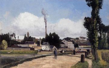 By the Oise at Pontoise Artwork by Camille Pissarro