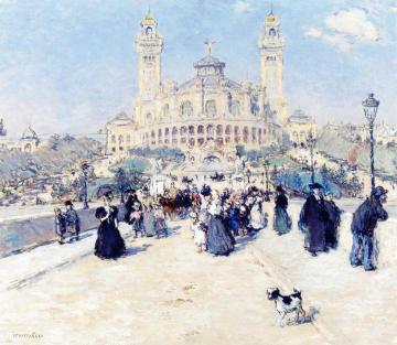 The Trocadero Artwork by Jean-François Raffaëlli