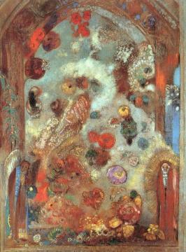 Stained Glass Window Artwork by Odilon Redon