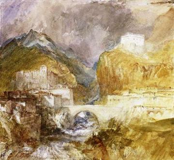 Vèrres in the Val d'Aosta Artwork by Joseph Mallord William Turner